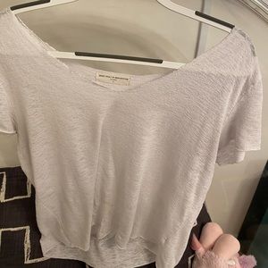 COPY - Urban outfitters V neck white T shirt